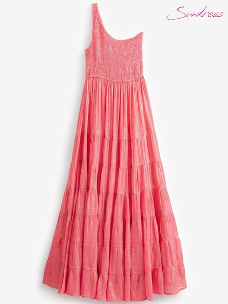 Sundress Orange Joe One Shoulder Tiered Maxi Dress (800992) | €201
