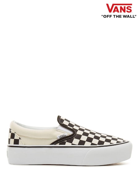 Vans Womens Classic Platform Slip-On Check Trainers (801146) | €107