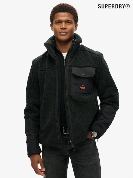 Negru - Jachetă hibridă Superdry Expedition Borg (802233) | 360 LEI