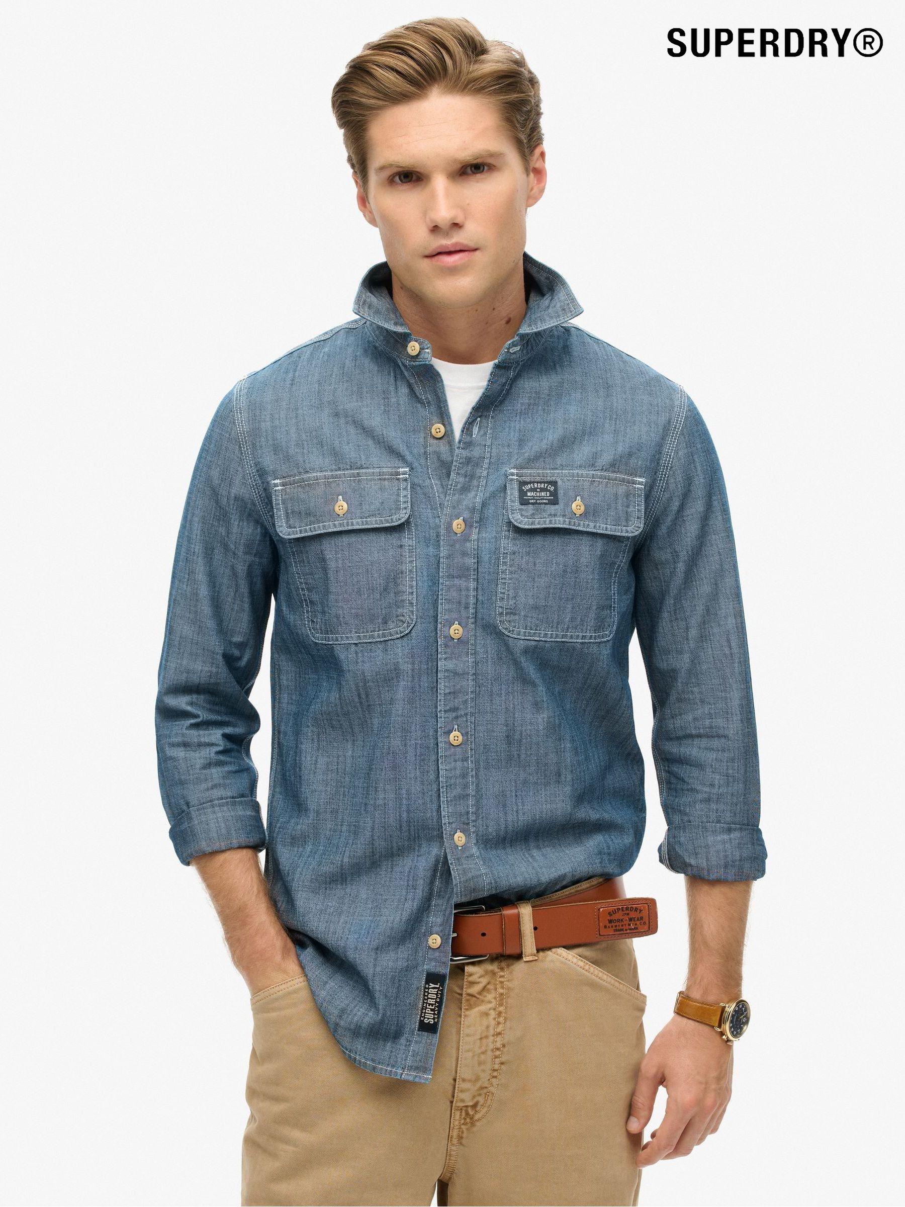 Superdry denim shirt top