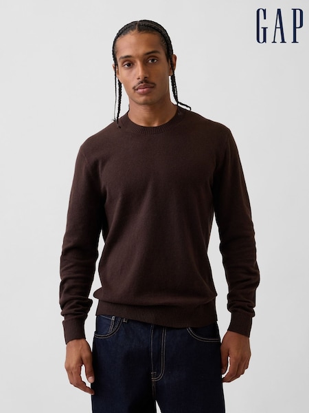 Brun - Regular Gap Cashsoft Crew Jumper