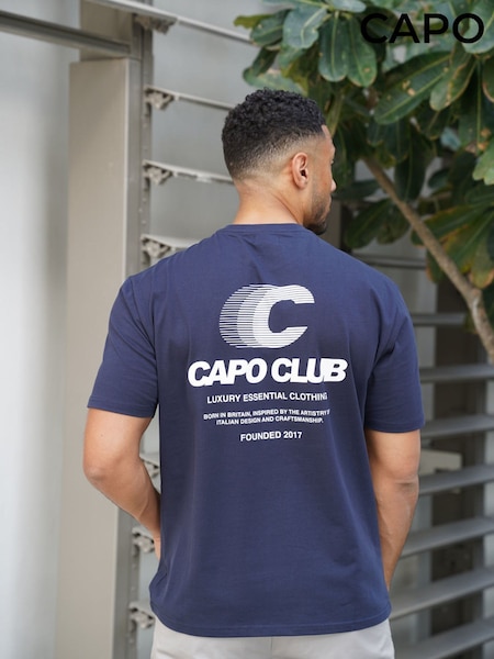 Navy Blue - Regular Capo Club Speed T-shirt