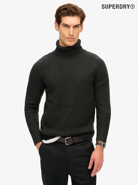 Superdry Washed Black Brushed Roll Neck Jumper (803906) | € 54