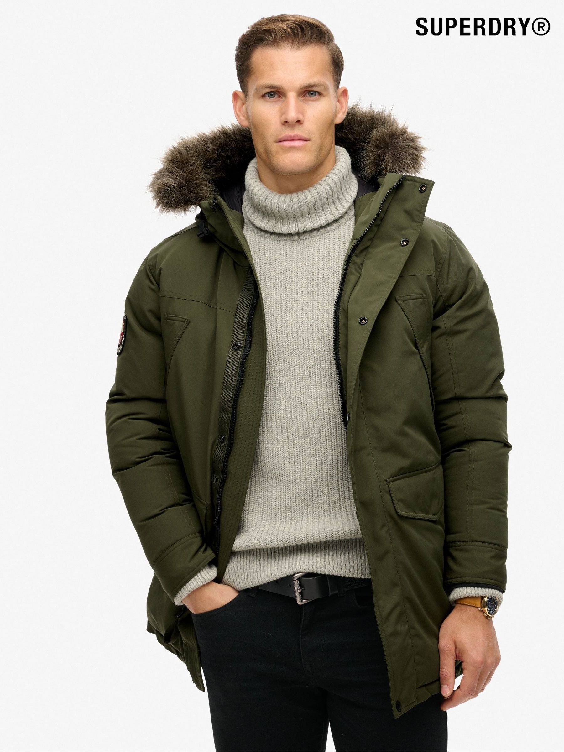 Men s Coats Superdry Mid Plain Coatsandjackets Next Oman