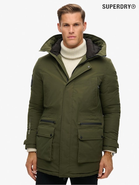 Verde - Superdry City Padded Parka Coat Cu glugă și Jachetă impermeabilă (804437) | 701 LEI
