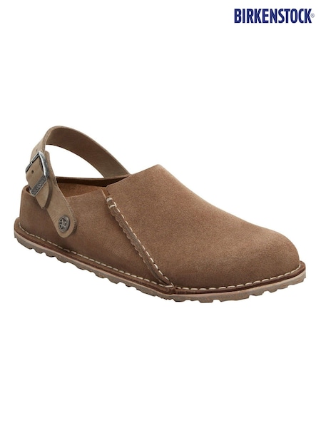 Birkenstock Taupe Brown Lutry Premium Suede Shoes (805543) | 8,411 UAH