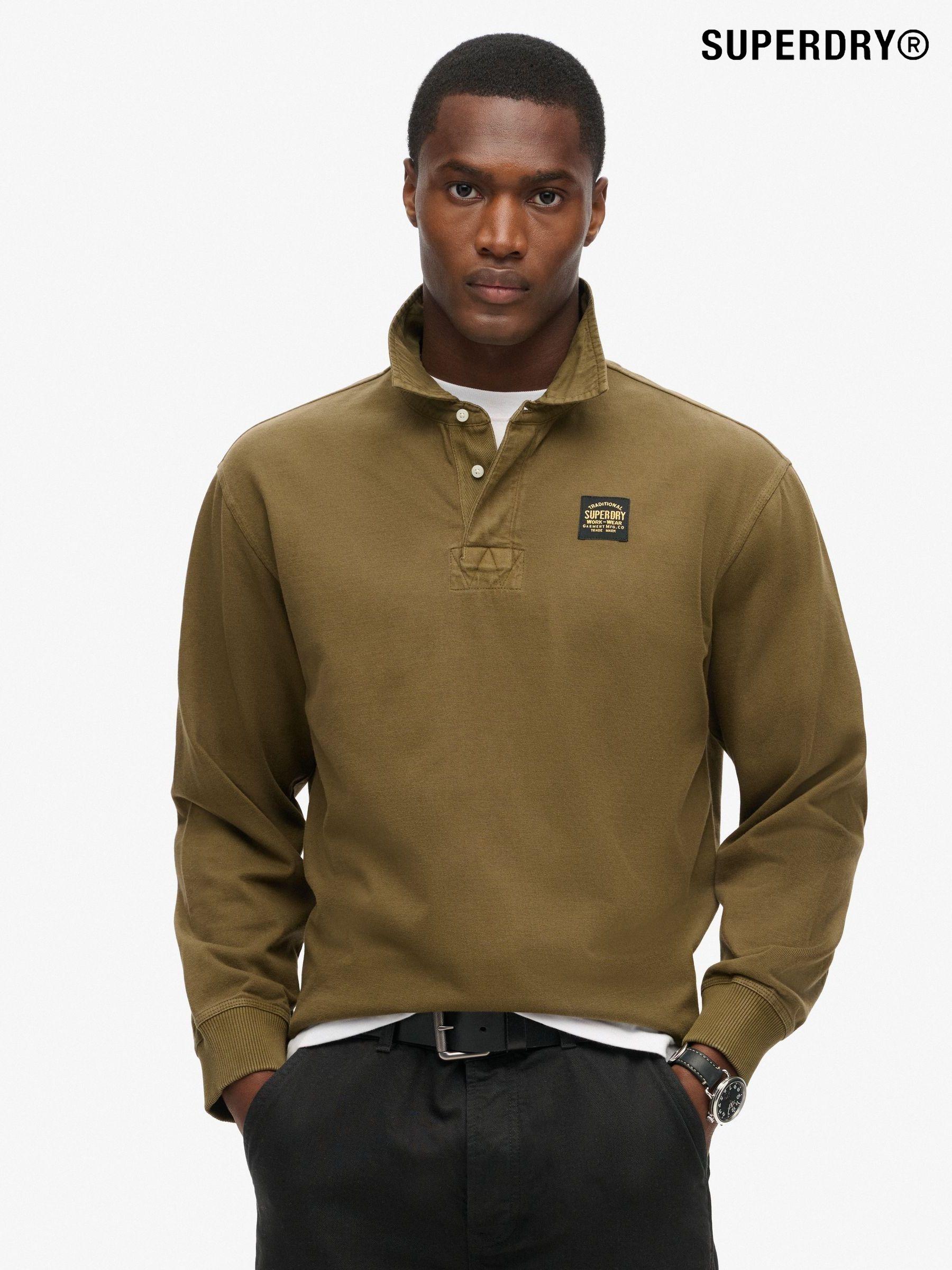Superdry long sleeve polo cheap