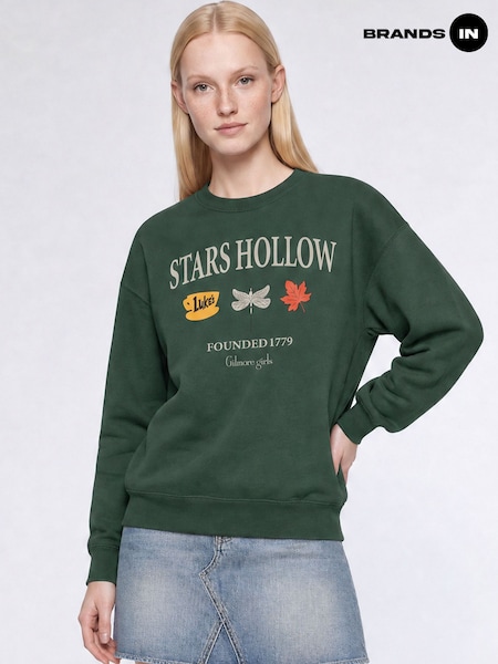 Green - Brands In Gilmore Girls Autumn Stars Hollow Sweatshirt