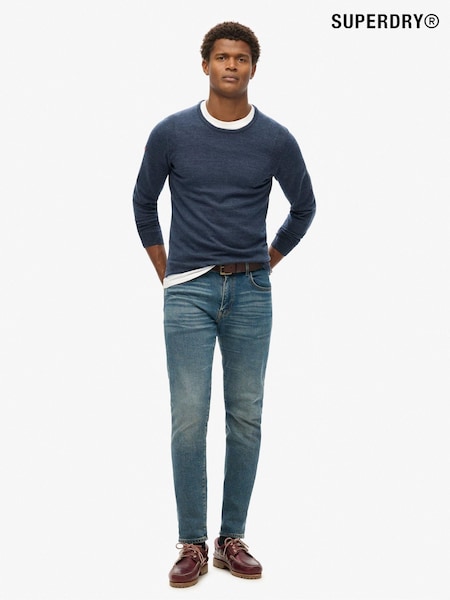 Superdry Richest Navy Merino Crew Jumper (805887) | €42