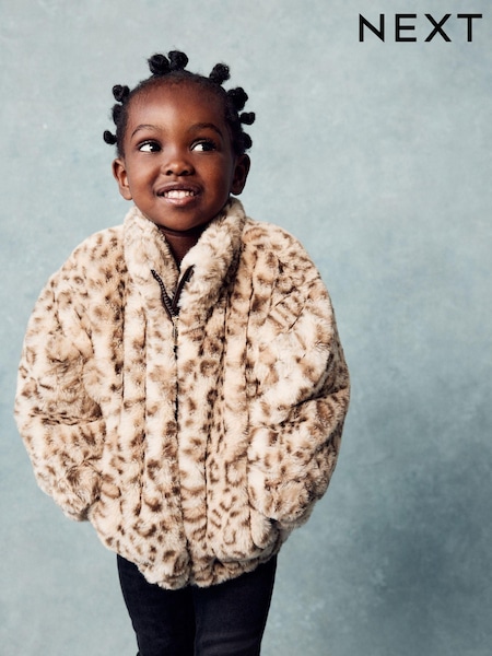 طبعات حيوانات - Faux Fur Bomber Jacket (12mths-7yrs) (805941) | ‏88 د.إ.‏ - ‏ 102‏ د.إ.
