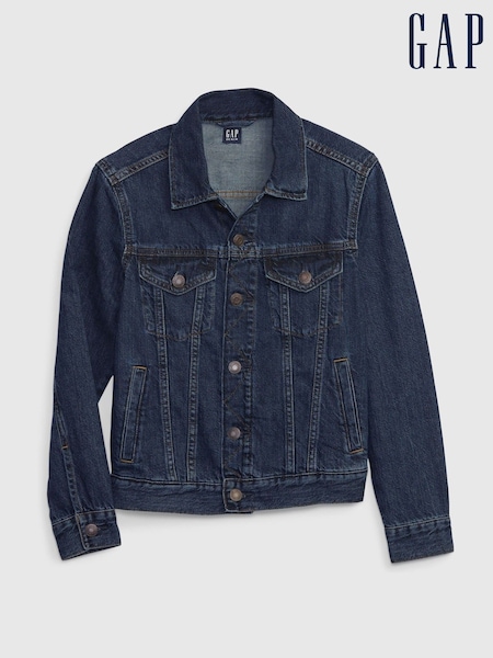 Gap Dark Wash Blue Icon Denim Jacket (4-12yrs) (806402) | €27