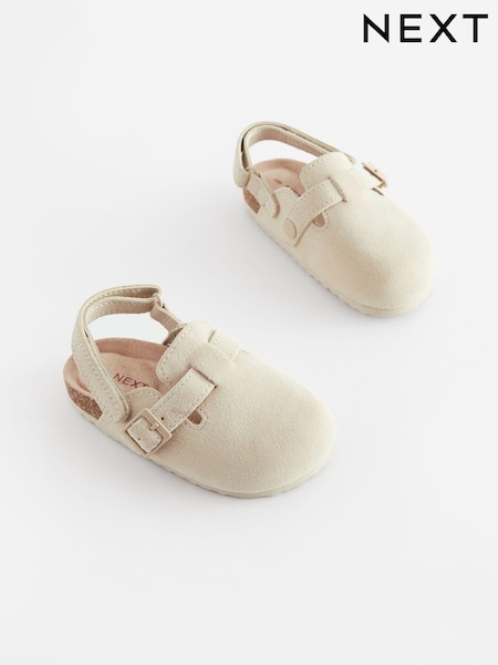 Cream Leather Slip-On Clog Mules (806455) | €7 - €7.50