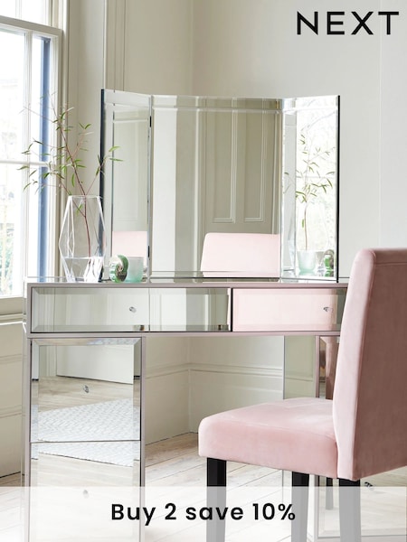 Silver Sloane Bevelled Dressing Table Mirror (806481) | €125