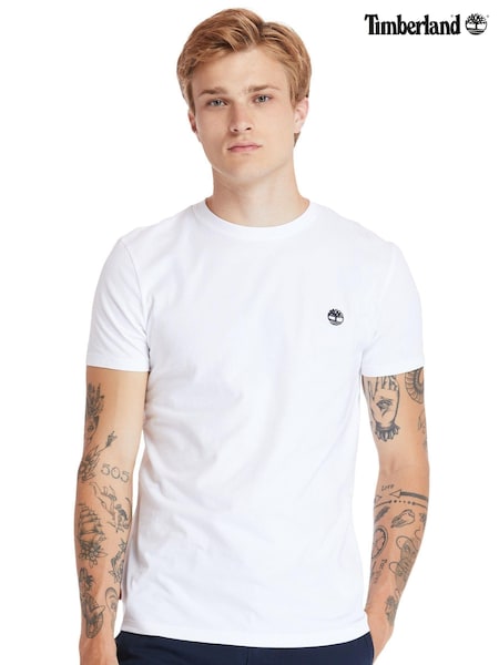Белый - Timberland Dunstan River Short Sleeve T-Shirt (806722) | €36