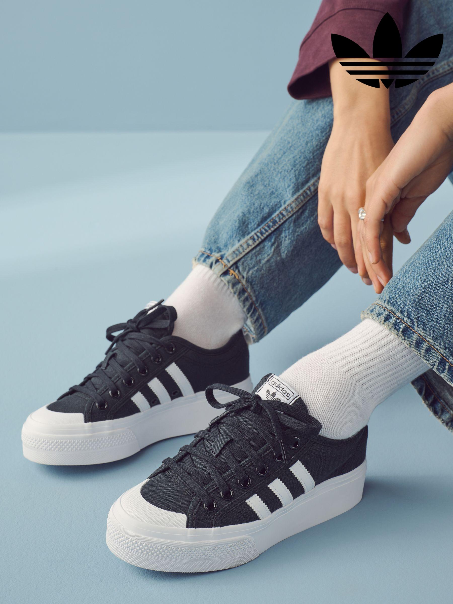 Women s Trainers Adidas Originals Black Flat Brandedfashion Next Oman