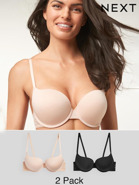 Black/Pink Push-Up Triple Boost Bra 2 Pack (806765) | € 18