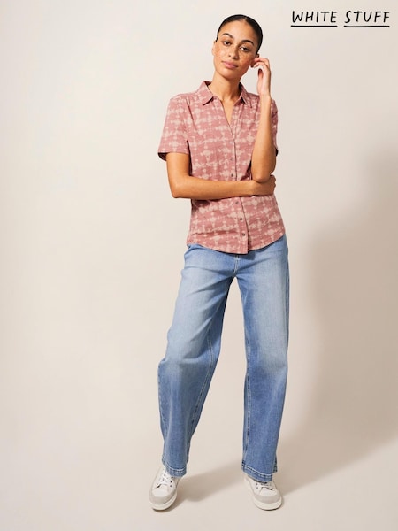 White Stuff Pink Penny Pocket Jersey Shirt (807090) | €24