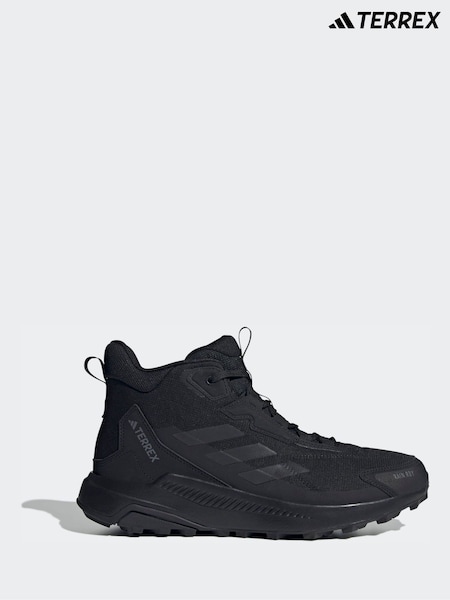 Crno - Regular Adidas Terrex Anylander Mid Rain Rdy Hiking Boots