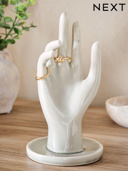Cream Ceramic Hand Ring and Jewellery Holder (807374) | BGN 41