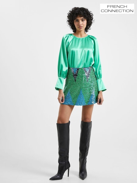 French Connection Adora Satin Top (807702) | 236 LEI