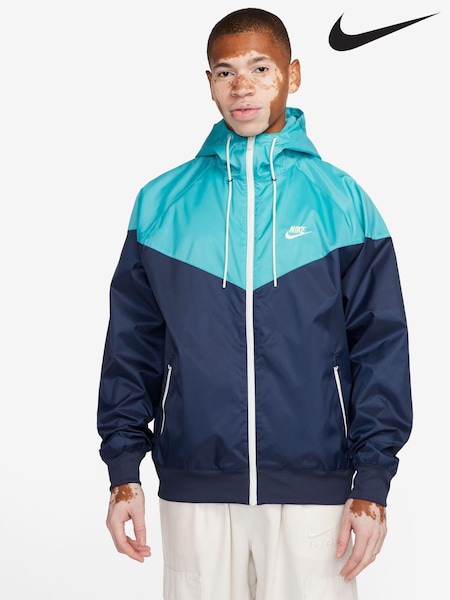Nike Blue Sportswear Windrunner Hooded Jacket (808056) | €68