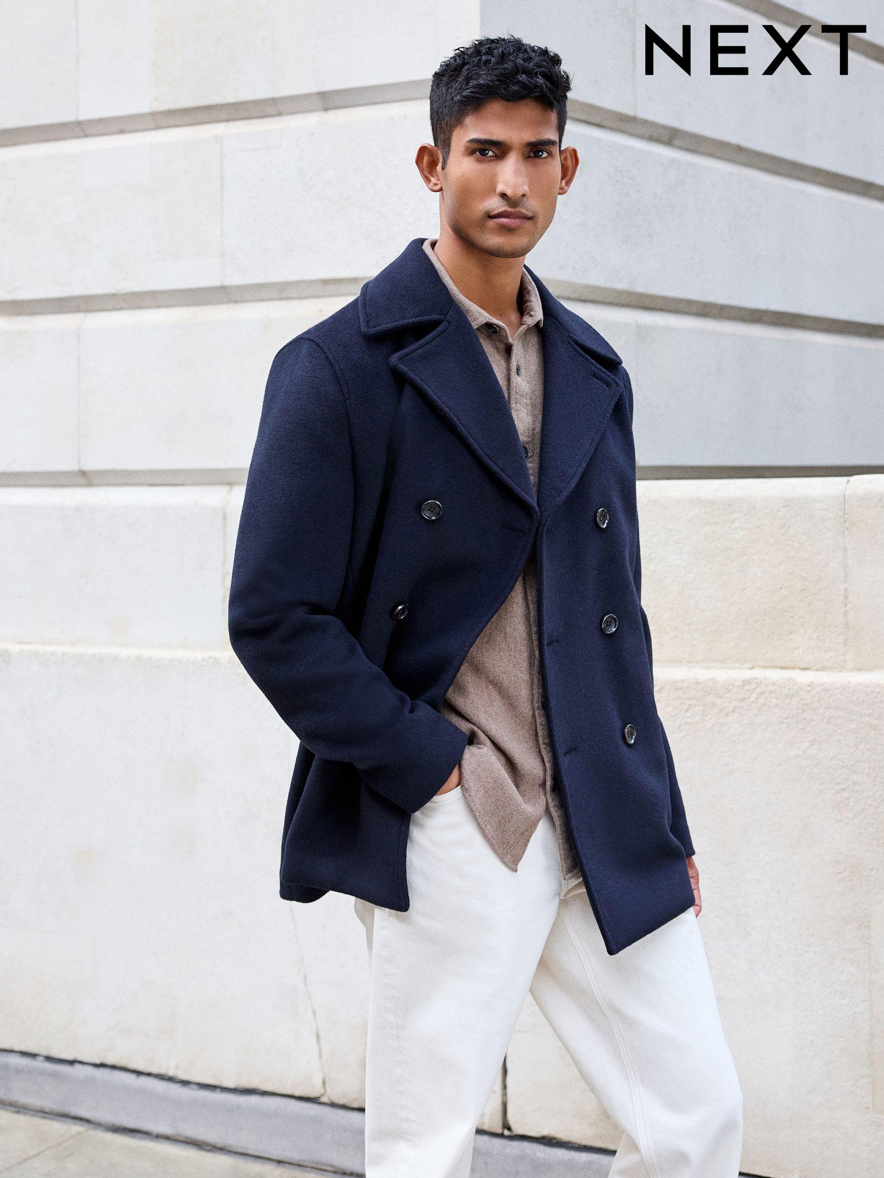 Next mens overcoats store