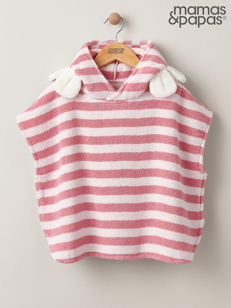 Mamas & Papas Pink 100% Cotton Flower Hood Poncho (809285) | € 23