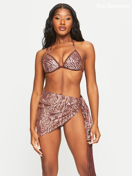 Ann Summers Brown Sultry Heat Sequin Sarong (810162) | €19