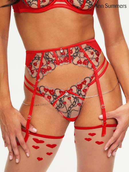 Ann Summers Red Locket Heart Suspender Belt (810323) | €12.50
