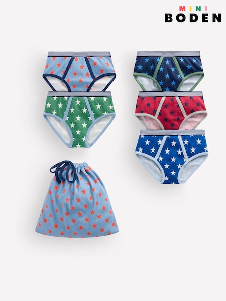 Blue - Boden Pants 5 Pack