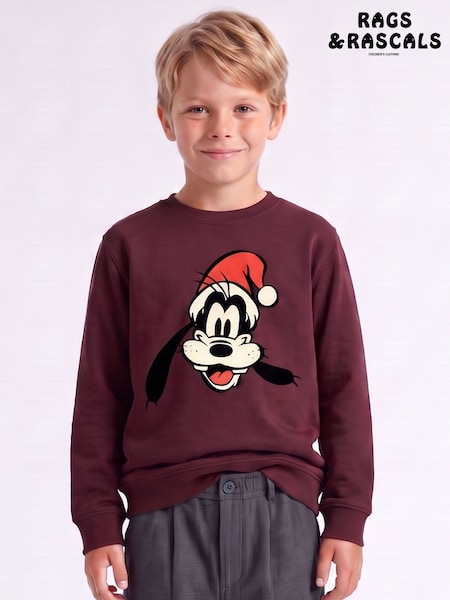 Rojo - Rags & Rascals Disney Mickey Mouse Family Goofy Christmas Sweatshirt