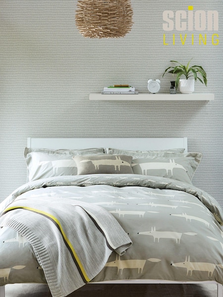 Scion Grey Mr Fox 100% Cotton Duvet Cover (811358) | €74 - €129