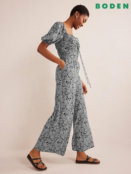 Boden Tie Neck Keyhole Jumpsuit (811610) | €51