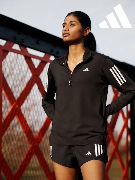 Musta - adidas Own The Run 1/2 Zip Sweatshirt (811958) | €60