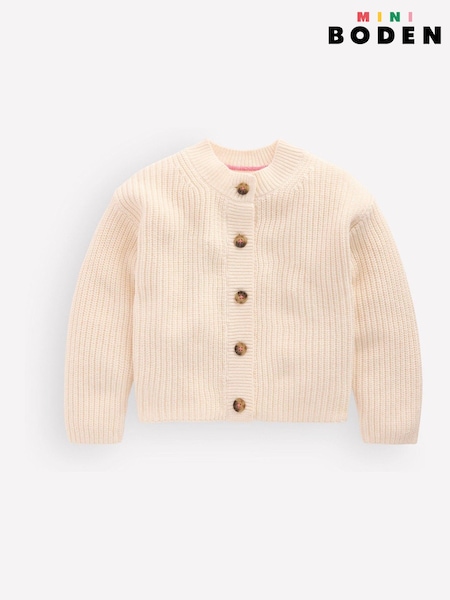 Cream - Boden Chunky Everyday Cardigan