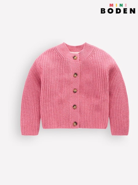 Pink - Boden Chunky Everyday Cardigan