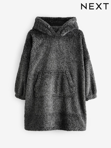 Gris - Couverture polaire à capuche (3-16ans) (812244) | € 8 - € 11