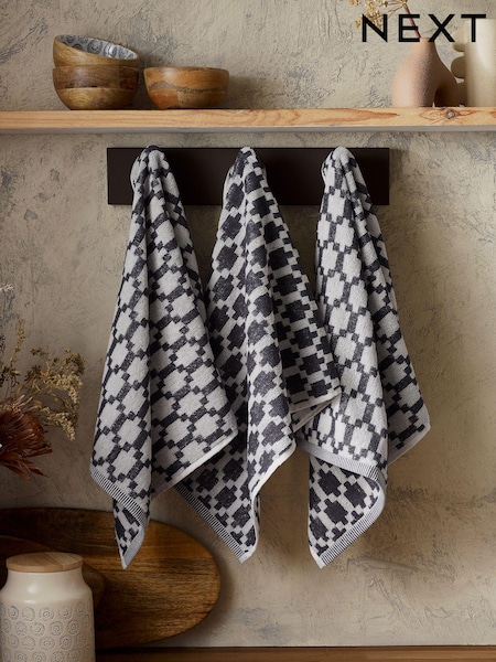 Set of 3 Terry Tea 100% Cotton Towels (812266) | 16 €