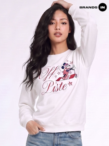 White - Brands In Disney Minnie Mouse Ski Off Piste Sweatshirt