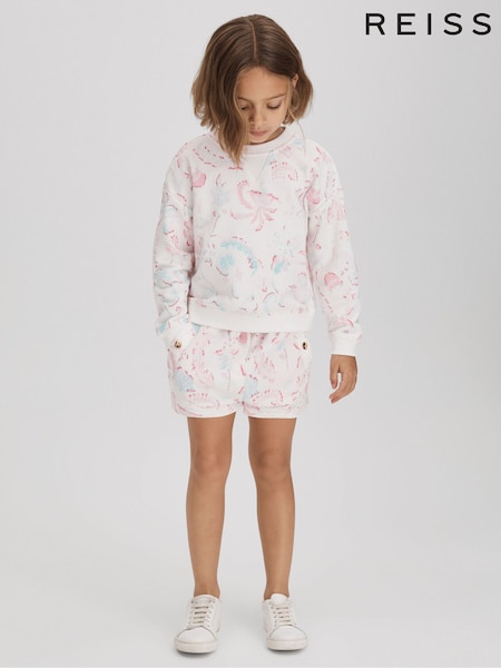 Reiss Pink Jessie 9-13 yrs Crew Neck Jumper and Shorts Set (812816) | €83