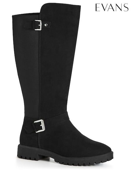 Evans Black Wide Fit Elora Tall Boots (812960) | 27 €
