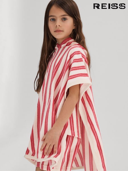 Reiss Multi Ray 4-9 yrs Hooded Towelling Poncho (812966) | AED173