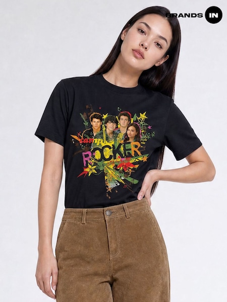 Black - Brands In Disney Camp Rock Rockers Boyfriend Fit T-shirt