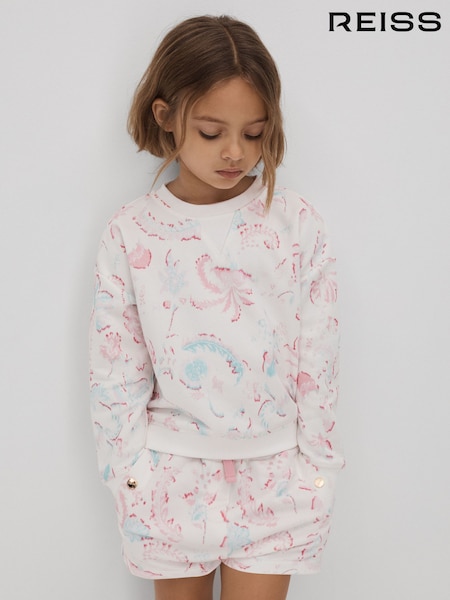 Reiss Pink Jessie 13-14 yrs Crew Neck Jumper and Shorts Set (813108) | €95