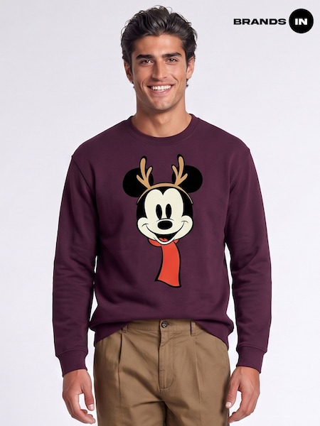 Red - Regular Brands In Disney Mickey Mouse Family Christmas Sweatshirt