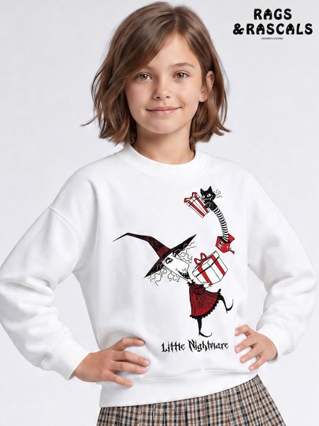 Blanco - Rags & Rascals Disney Nightmare Before Christmas Little One Sweatshirt