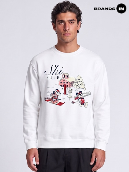 White - Regular Brands In Disney Mickey Mouse Ski Club Sweatshirt