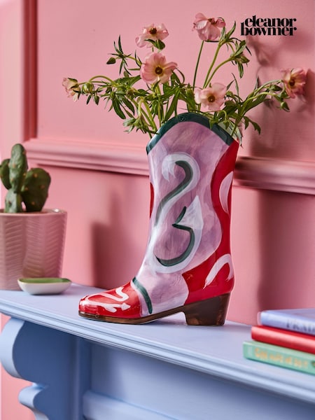 Eleanor Bowmer Purple Cowboy Boot Vase (814634) | €47