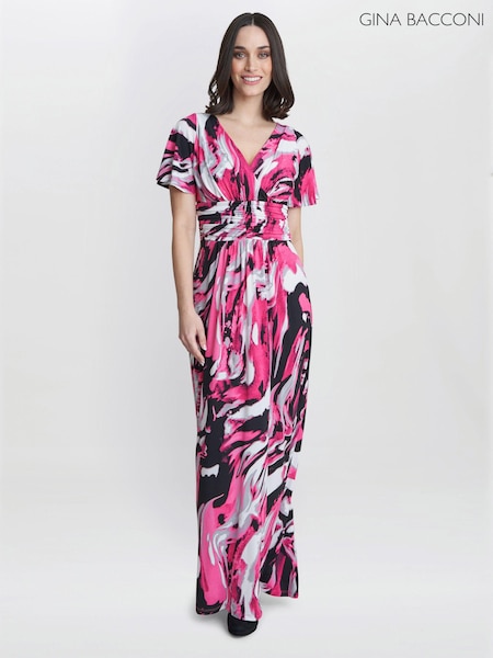 Gina Bacconi Pink Fifi Jersey Maxi Dress (815050) | €79