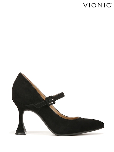 Vionic Collette Mary Janes Suede Black Shoes (815488) | 781 LEI